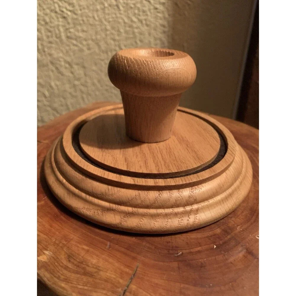 Baseball 7”Glass Display Dome w/ Oak 2” Pedestal On 5.75” Oak Wooden Base Ovrstk